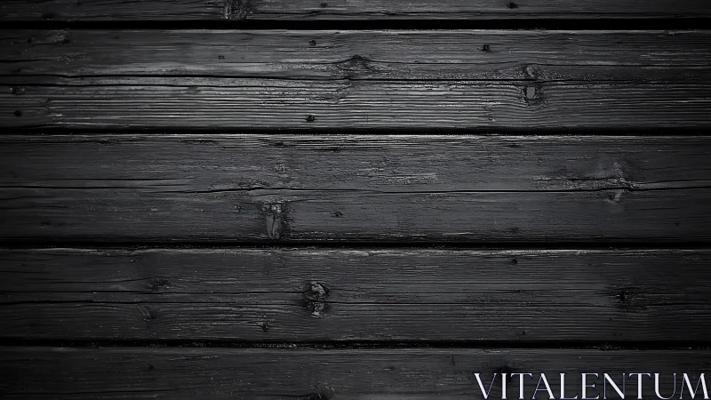 Horizontal black stained timber planks display uniform grain and gloss