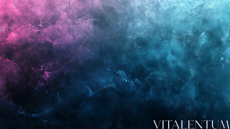 Nebula tide between magenta clouds and deep cyan sea.