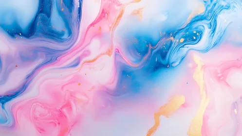 Cotton candy nebula swirling in pastel blues and pinks.