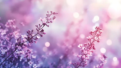 Lavender Dreams Dance in Soft Bokeh Light