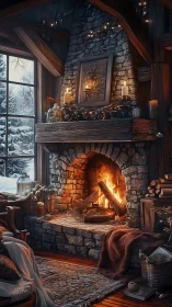 Winter-storm whispers pause at this story-soaked hearth glow