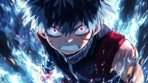 Red eyed stormrunner shreds the dark with electric fury