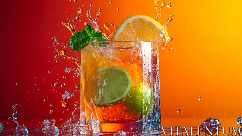 Citrus Splash Symphony Captures Dynamic Beverage Theater