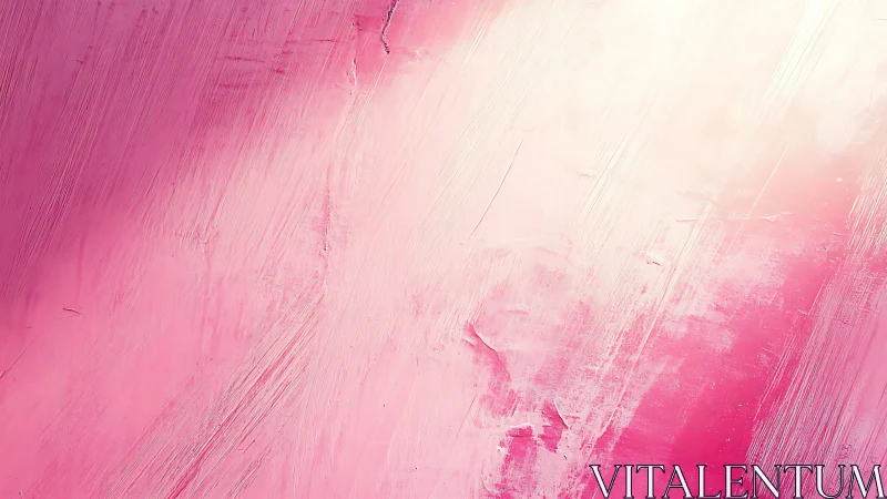 Blushing brushstrokes quietly melt from rose to radiant light