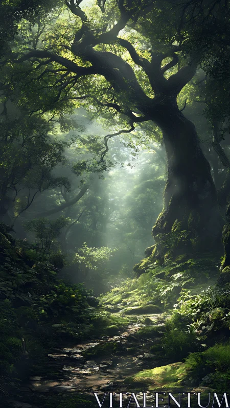 Ancient Sentinel Cathedral: Where Twisted Timber Breathes Light.