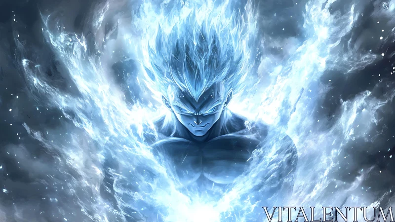 Stormcrowned warrior ignites a blizzard of cosmic flame.