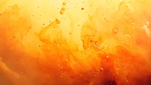 Abstract orange liquid swirl with glowing, fluid texture.