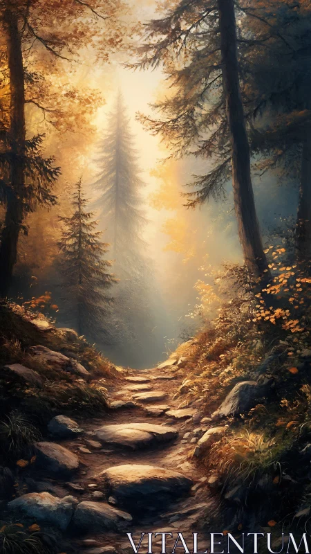 Golden Canyon Whispers: Where Autumn Light Dances Through Ancient Trees