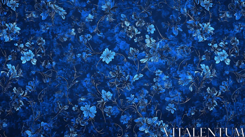 Densely Layered Floral Composition with Ornate Botanical Elements