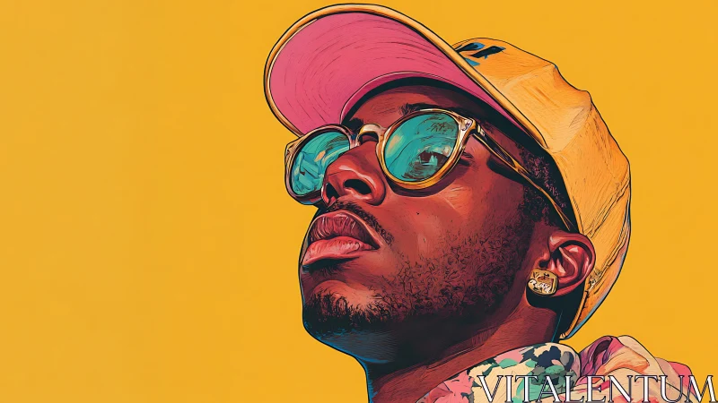 Bold portrait celebrates modern style in vibrant summer color