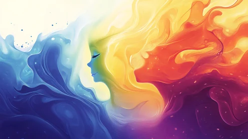 Whispering elemental muse between liquid fire and tide.