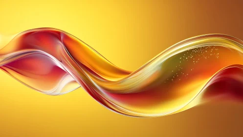 Molten sunrise ribbon gliding across a golden hush.