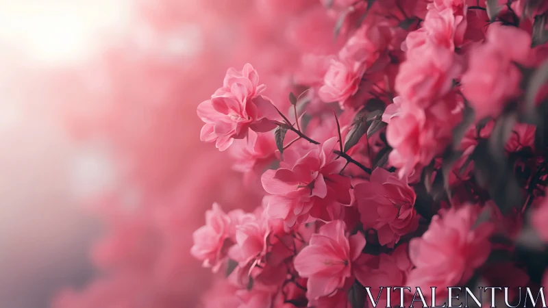 Pink Petals Bloom in Soft Focus Romance.