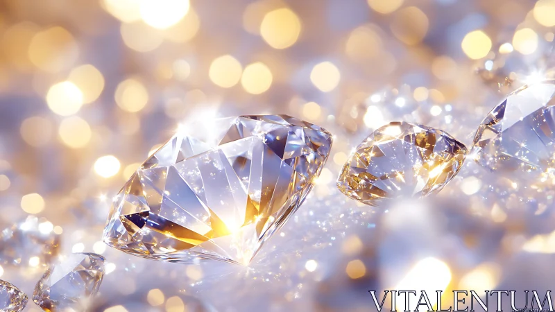 Glittering diamond constellations on champagne light seas.