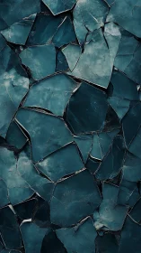 Teal broken stone texture with irregular cracked surfaces.