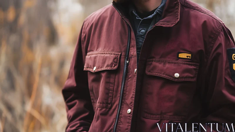 Timeless Maroon Jacket: Casual Comfort Meets Effortless Style.