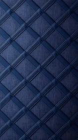 Deep navy geometric lattice pattern with raised diagonal bands.