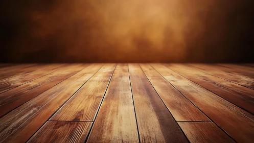 Golden wooden floor welcomes light in a cozy empty room