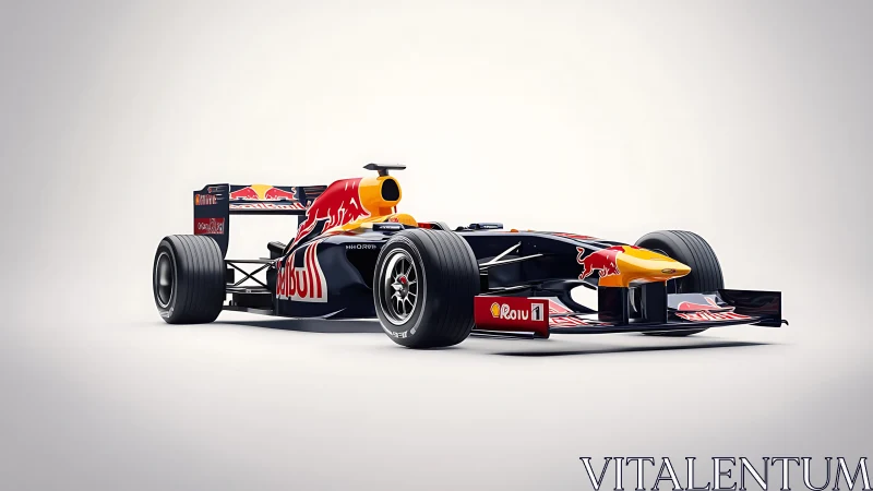 Formula racing car render shows detailed aerodynamic bodywork