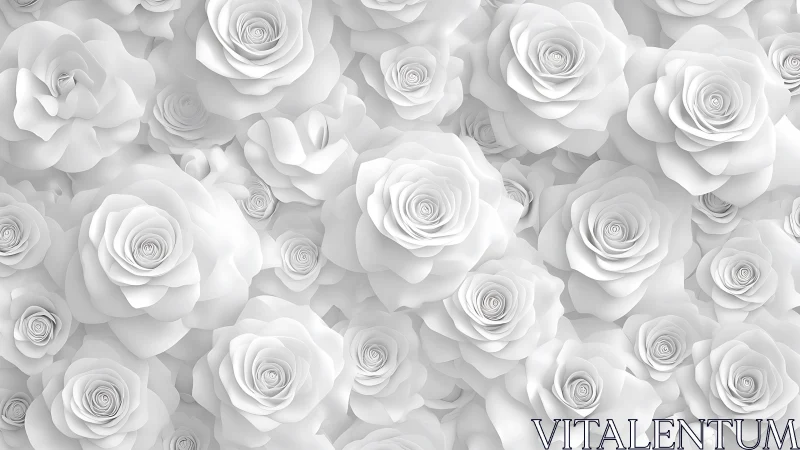 Peaceful Blooms in Soft White: A Garden's Gentle Whisper.