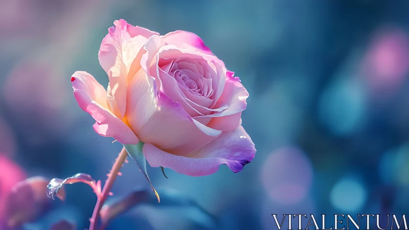 Luminous Rose in Dreamy Light.