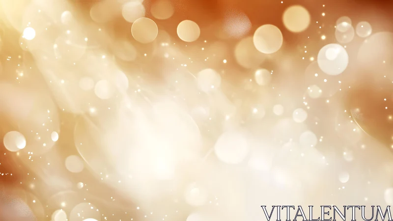 Warm golden bokeh light abstract background with soft glow.