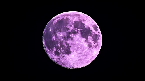 Violet moonbeam globe glows against an infinite velvet void.