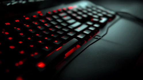 Glowing gaming keyboard invites late night play and focus