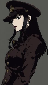 Midnight officer tilts her gaze toward unseen horizons