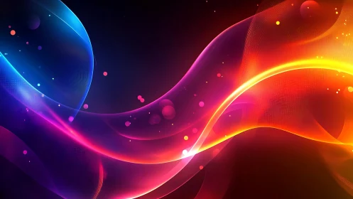 Aurora ribbons ignite a neon symphony across digital night.