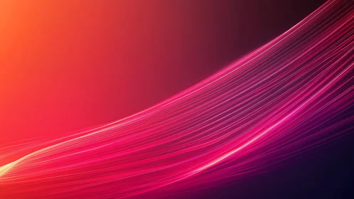 Neon magenta light trails sweeping across gradient dusk.