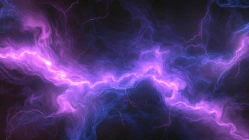 Electric nebula stream glows with vivid violet energy.