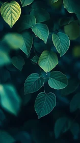 Moody macro foliage study with selective depth-of-field focus.