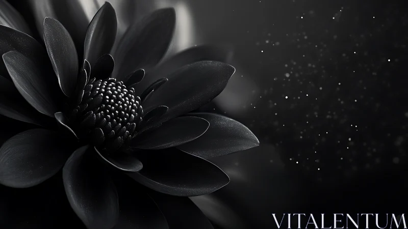 Monochromatic Flower with Textured Center.