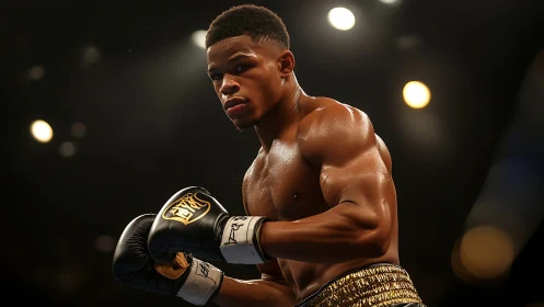 Young Boxer Shines in Championship Ring with Golden Gloves