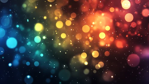 Digital bokeh spectrum with layered chromatic light fields.