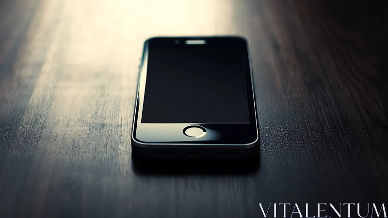 Sleek Device Glows Against Weathered Timber Canvas