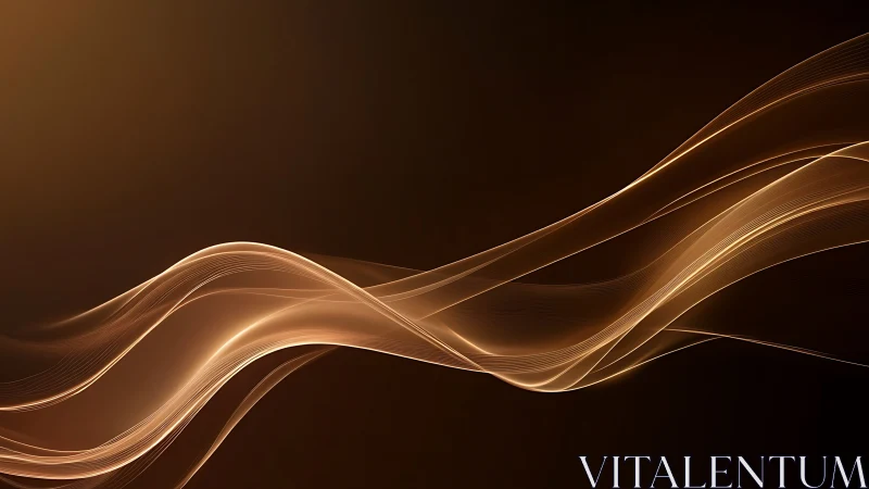 Golden light waves glide across a deep ambient backdrop