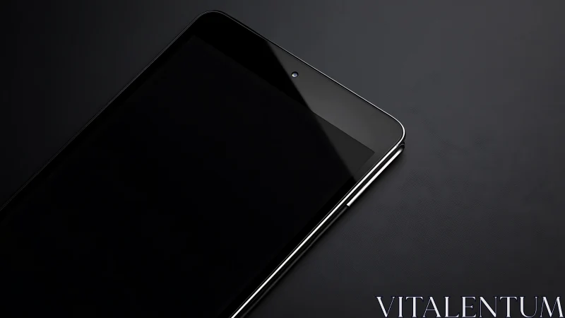 Premium Smartphone with Curved Display Edge. Metallic frame.