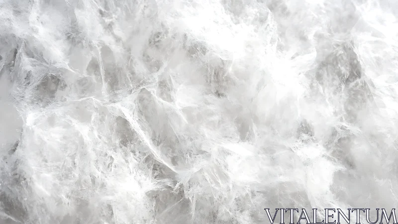 Close-up of white feather texture in abstract soft focus style.