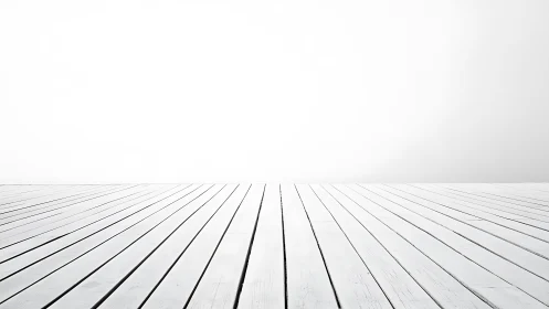Bright white wooden floor inviting calm and new ideas.