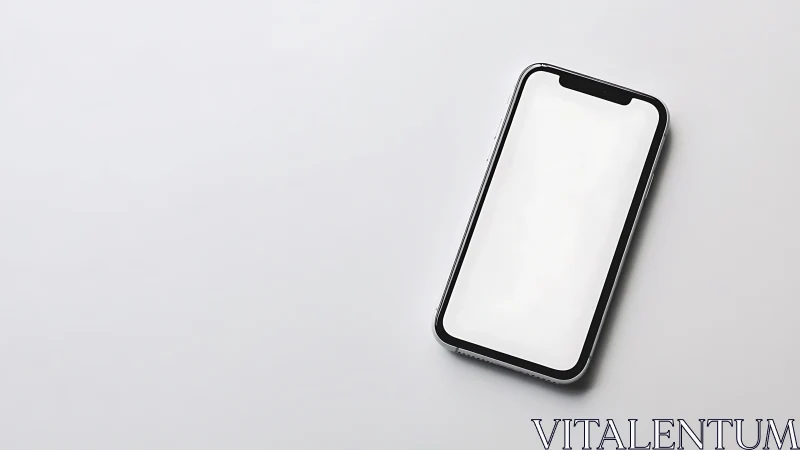 Modern Smartphone Rests in Minimalist Geometry.