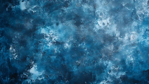 Textured blue abstract surface with cloudlike tonal gradients.