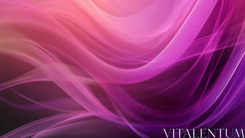Magenta light waves flow across abstract gradient field.