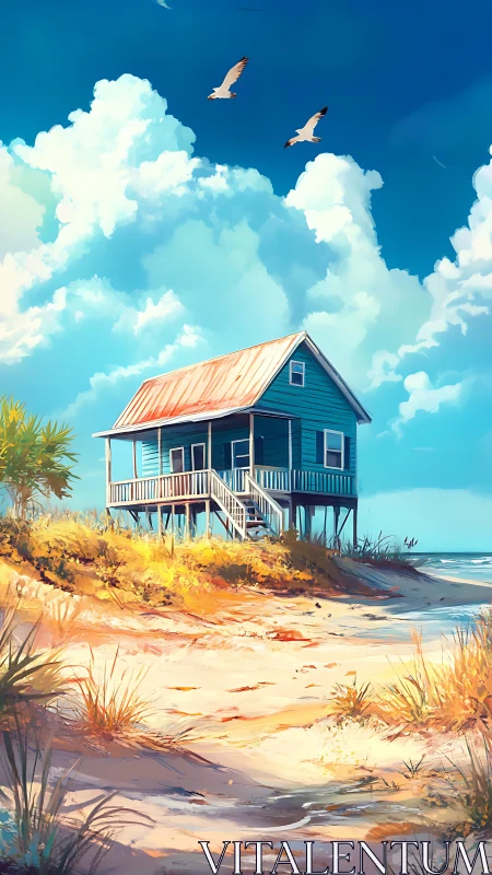 Elevated Residential Structure on Coastal Sand Dune.