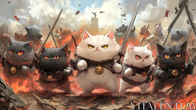 Warrior Cats Battalion in Epic Fantasy Battle Composition.