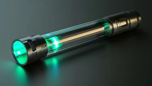 Luminescent Beam Device Glows Against Darkness