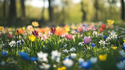 Spring's Colorful Awakening in the Garden.