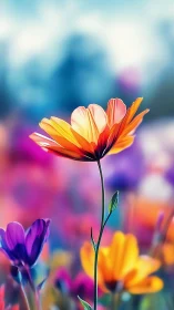 Luminous Daydream: Radiant Bloom in Bokeh Light.