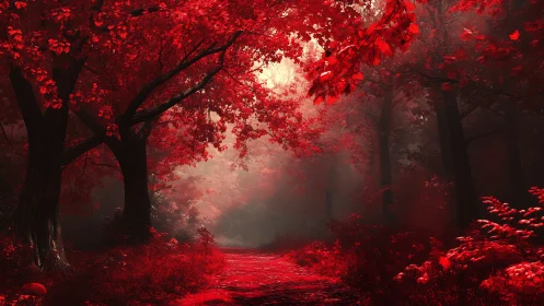 Crimson Cathedral: Where Autumn Bleeds Into Dreams.